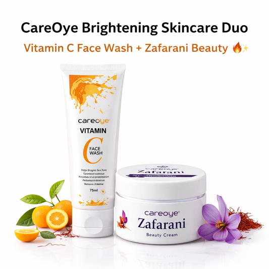 Brightening Skincare Duo – Vitamin C Face Wash + Zafarani Beauty Cream